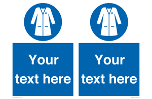 Custom Mandatory: Wear laboratory coat